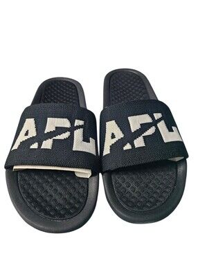 NEW APL TechLoom Slides Women 9 Black White